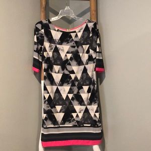 Eliza J dress, gold zipper, gently worn